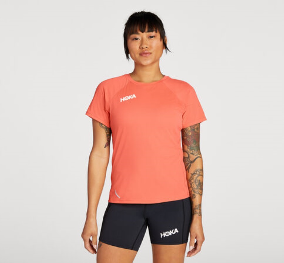 Glide Short Sleeve Hoka Camellia