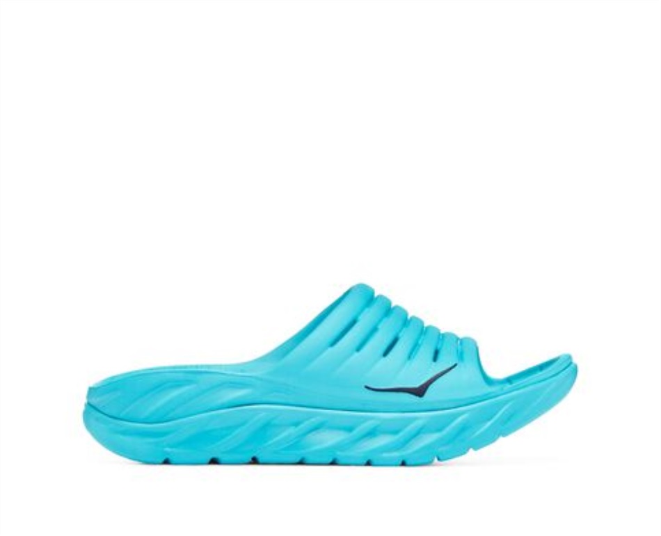Ora Recovery Slide Hoka Scuba Blue Bellwether Blue