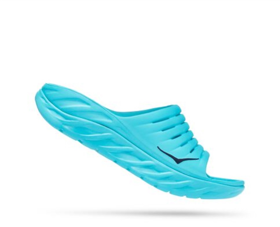 Ora Recovery Slide Hoka Scuba Blue Bellwether Blue