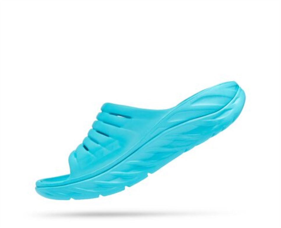 Ora Recovery Slide Hoka Scuba Blue Bellwether Blue