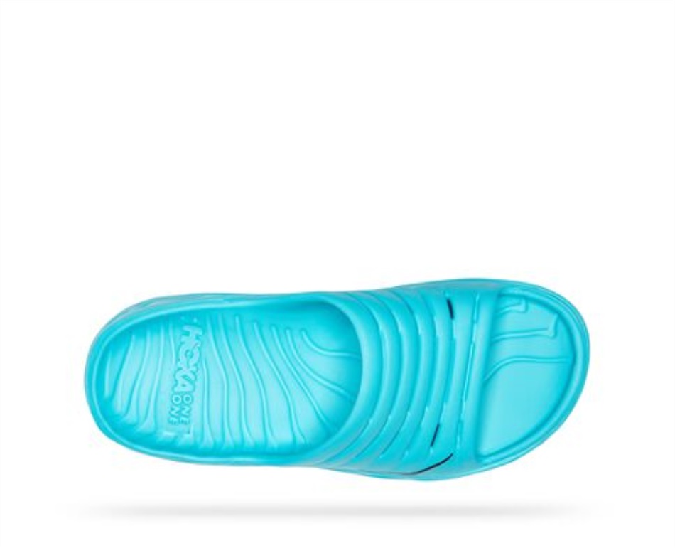 Ora Recovery Slide Hoka Scuba Blue Bellwether Blue