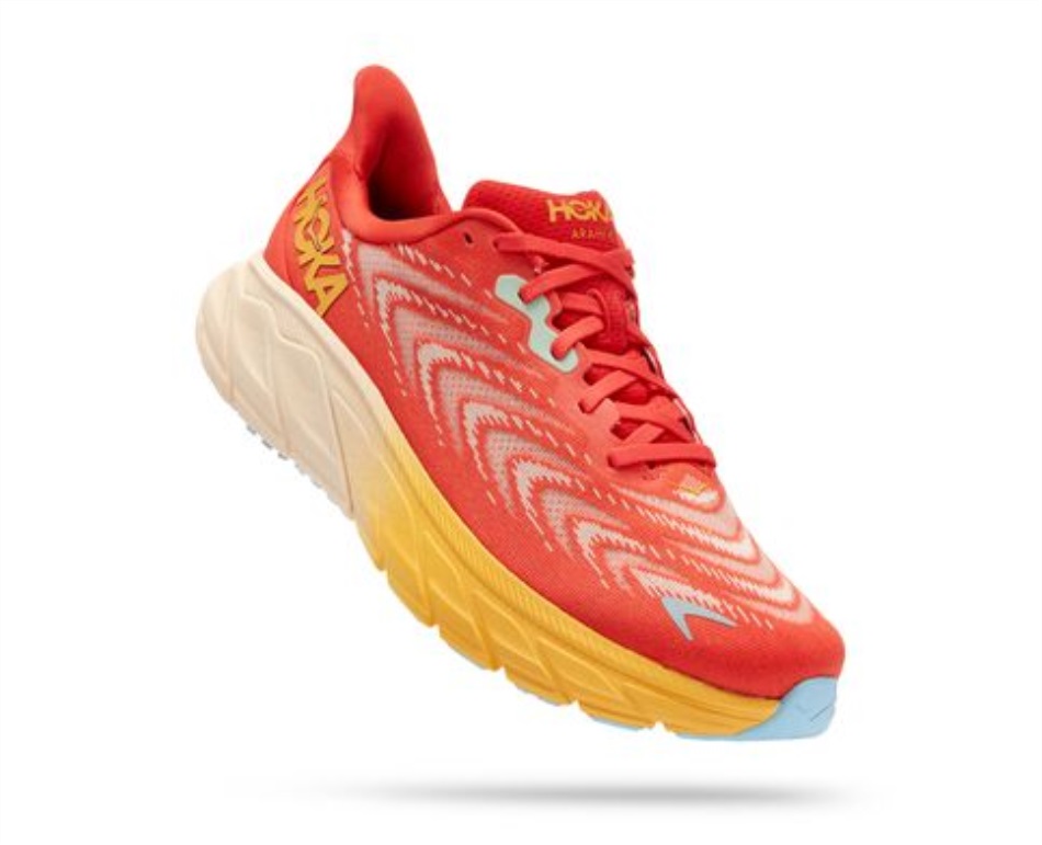 Arahi 6 Hoka Fiesta Amber Yellow