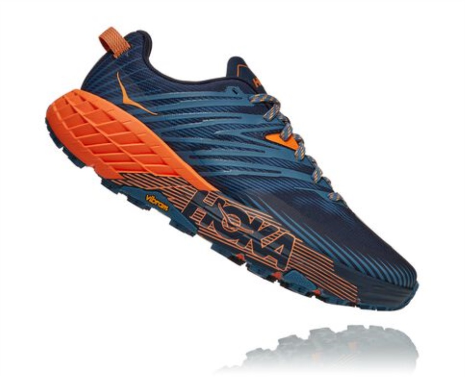 Speedgoat 4 Hoka Real Teal Persimmon Orange