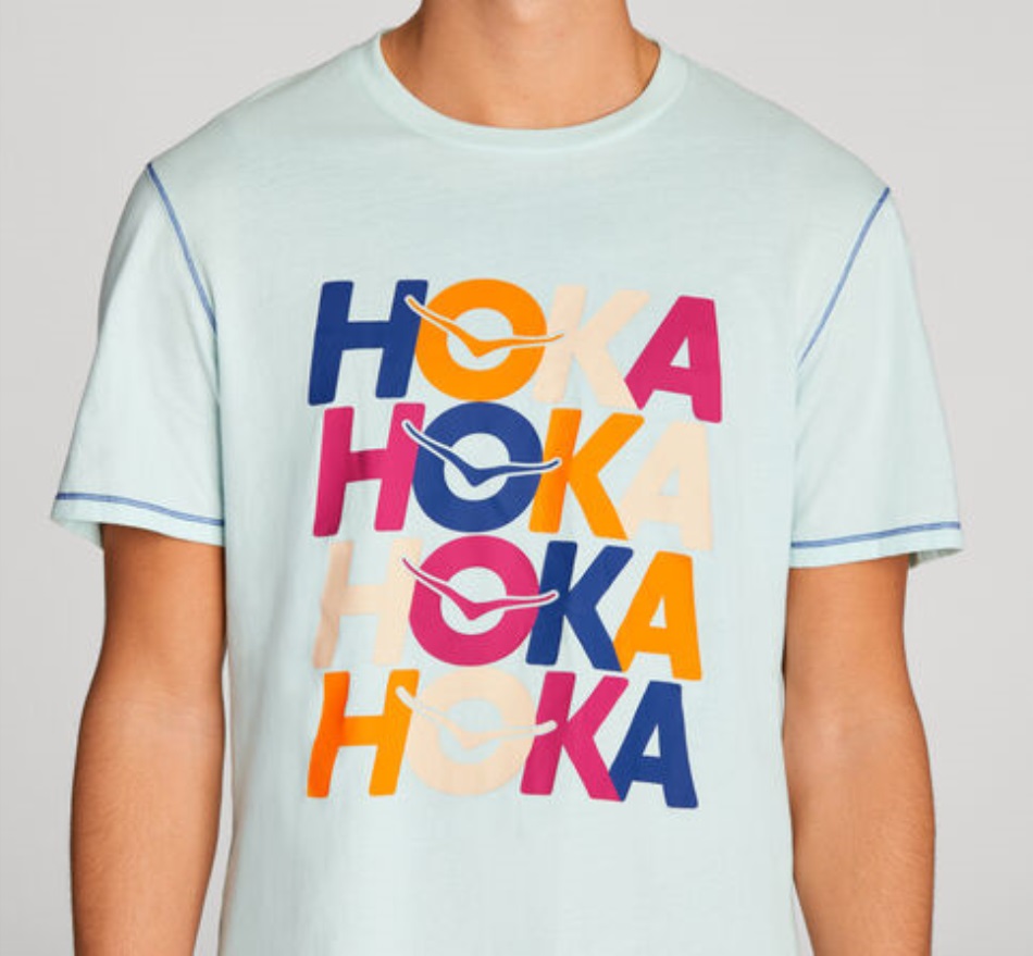 Hoka All-Day Tee Blue Glass Bluing