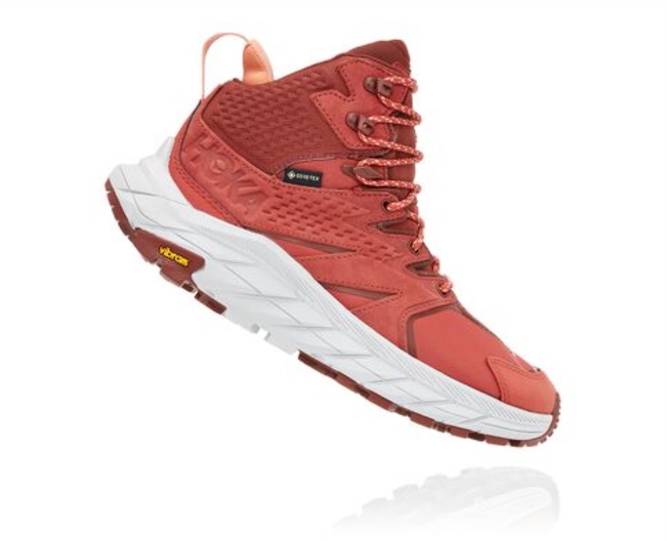 Hoka Anacapa Mid GTX Hot Sauce Cherry Mahogany