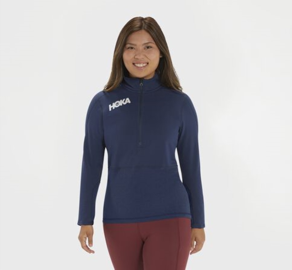 1 2 Zip Midlayer Hoka Moonlit Ocean