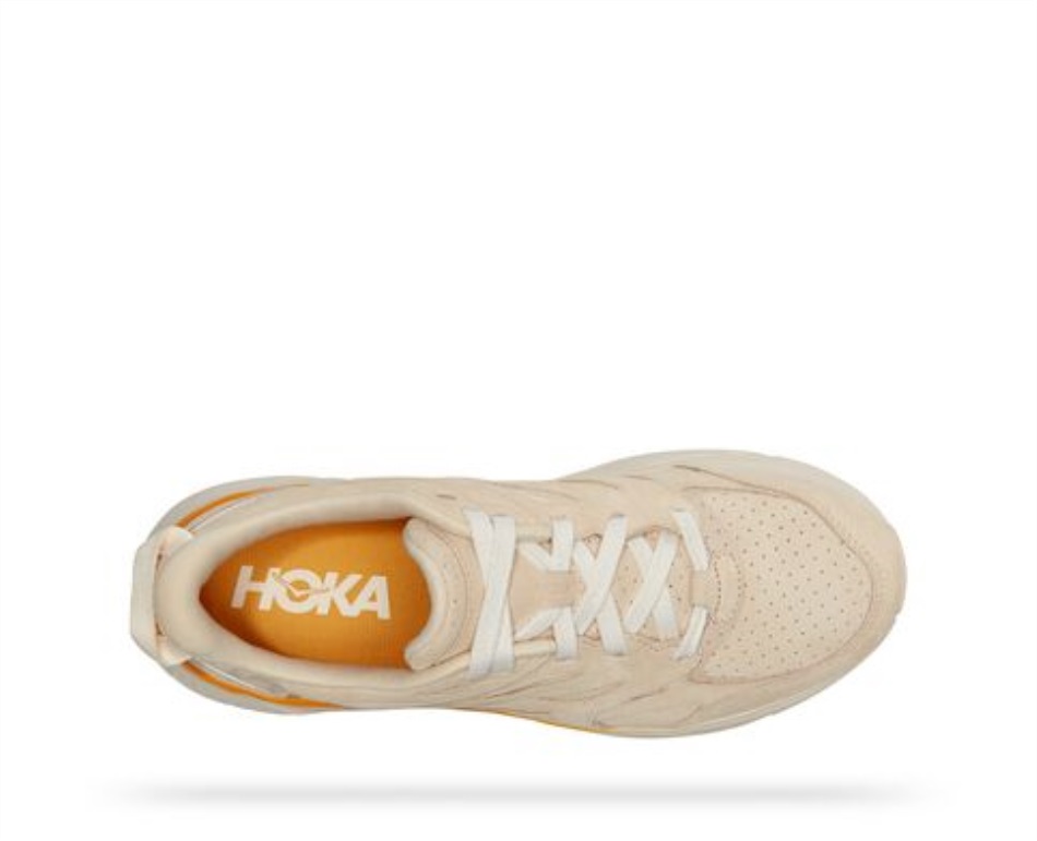 Clifton L Suede Hoka Short Bread Radiant Yellow