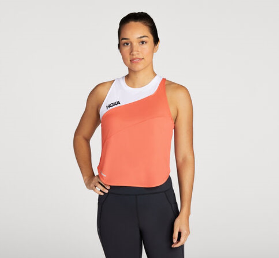 Hoka Glide Tank Camellia