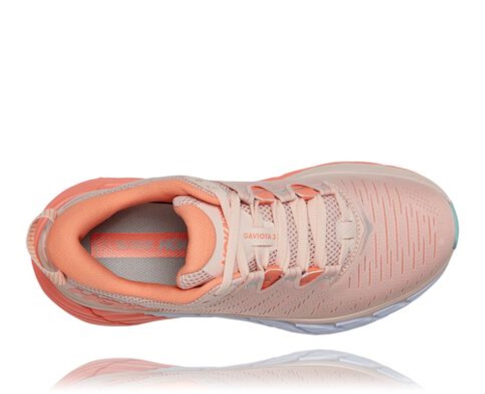 Hoka Gaviota 3 Silver Peony Cantaloupe