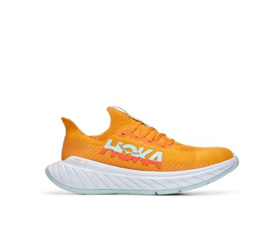 Carbon X 3 Hoka Radiant Yellow Camellia
