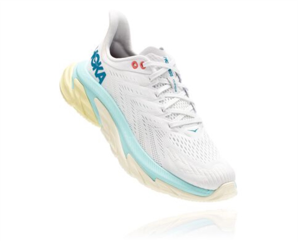 Hoka Clifton Edge Blanc De Blanc Blue Tint
