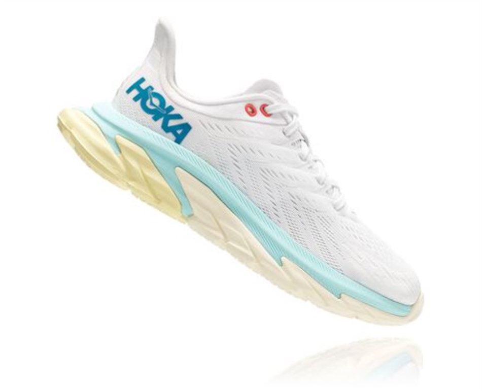 Hoka Clifton Edge Blanc De Blanc Blue Tint