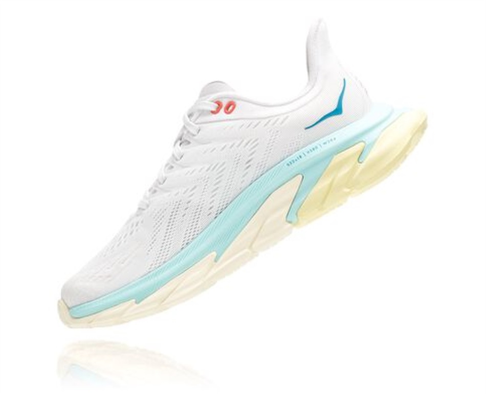 Hoka Clifton Edge Blanc De Blanc Blue Tint