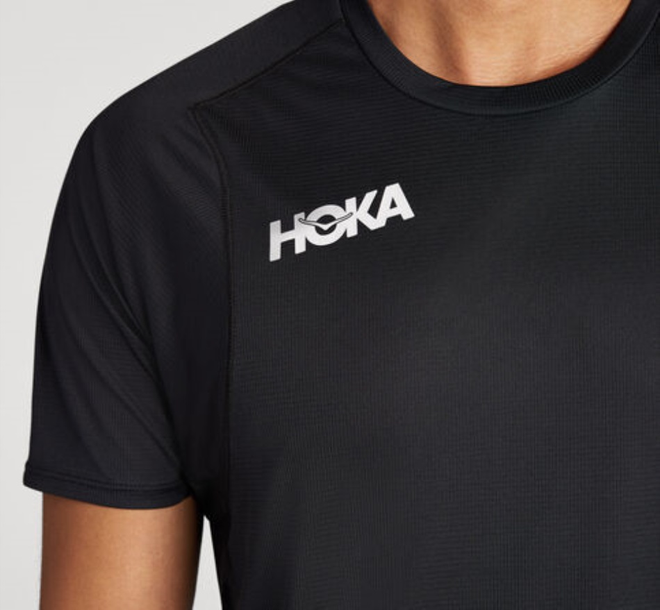 Glide Short Sleeve Hoka Black