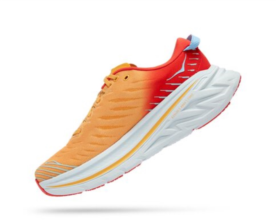 Bondi X Hoka Fiesta Amber Yellow